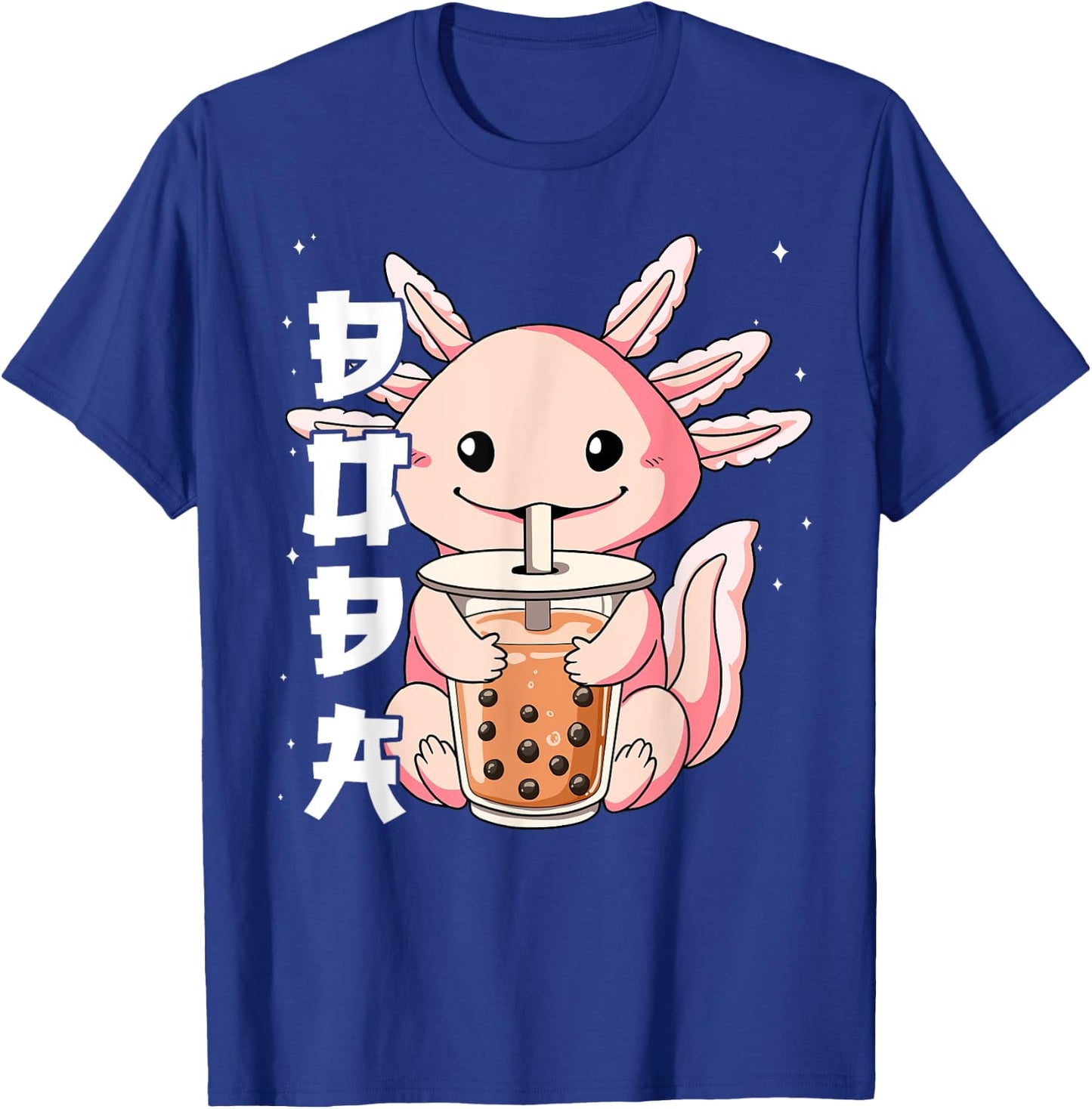 Bubble Tea Axolotl Boba Tea T-Shirt - T-Shirt | Royal