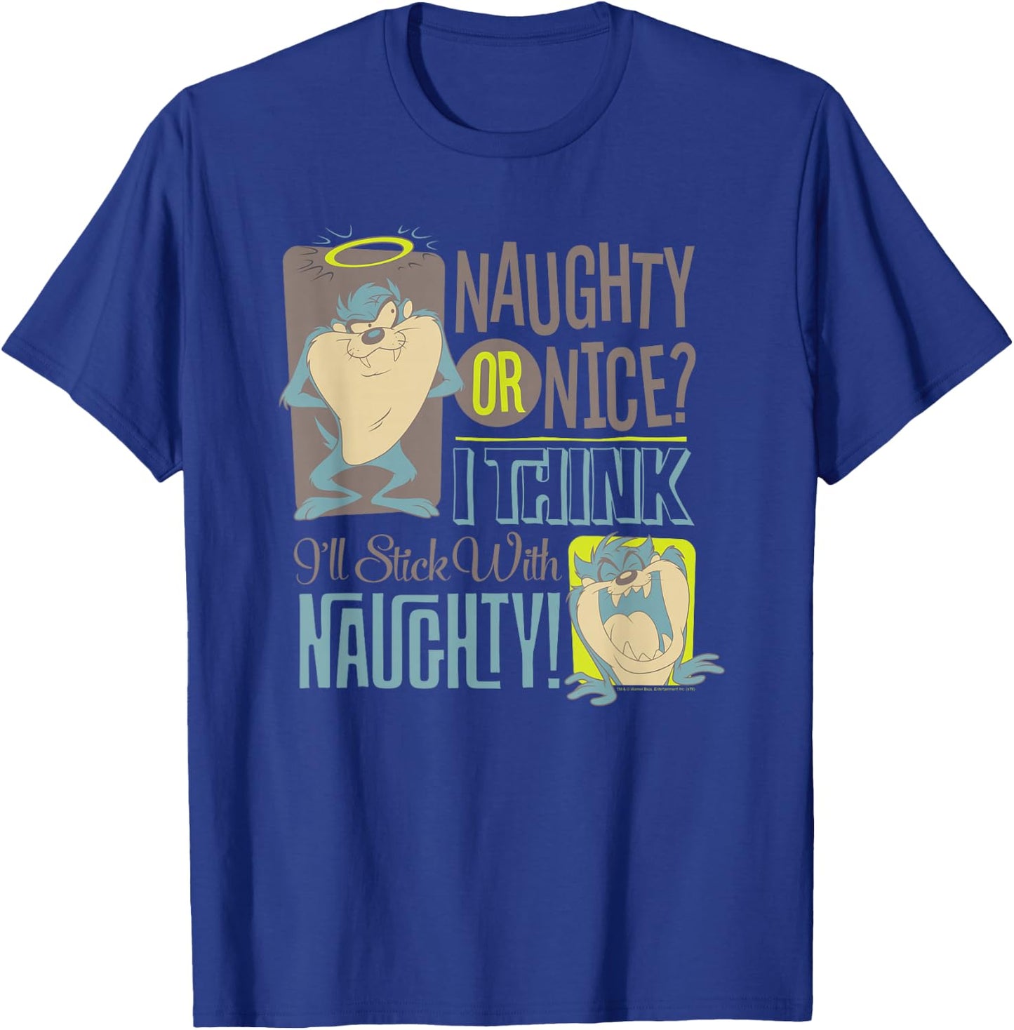 Looney Tunes Taz Naughty! T-Shirt - T-Shirt | Royal