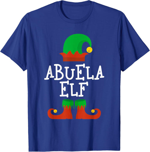 Family I'm The Abuela Elf Christmas Pajama Matching Funny