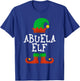 Family I'm The Abuela Elf Christmas Pajama Matching Funny T-Shirt - T-Shirt | Royal