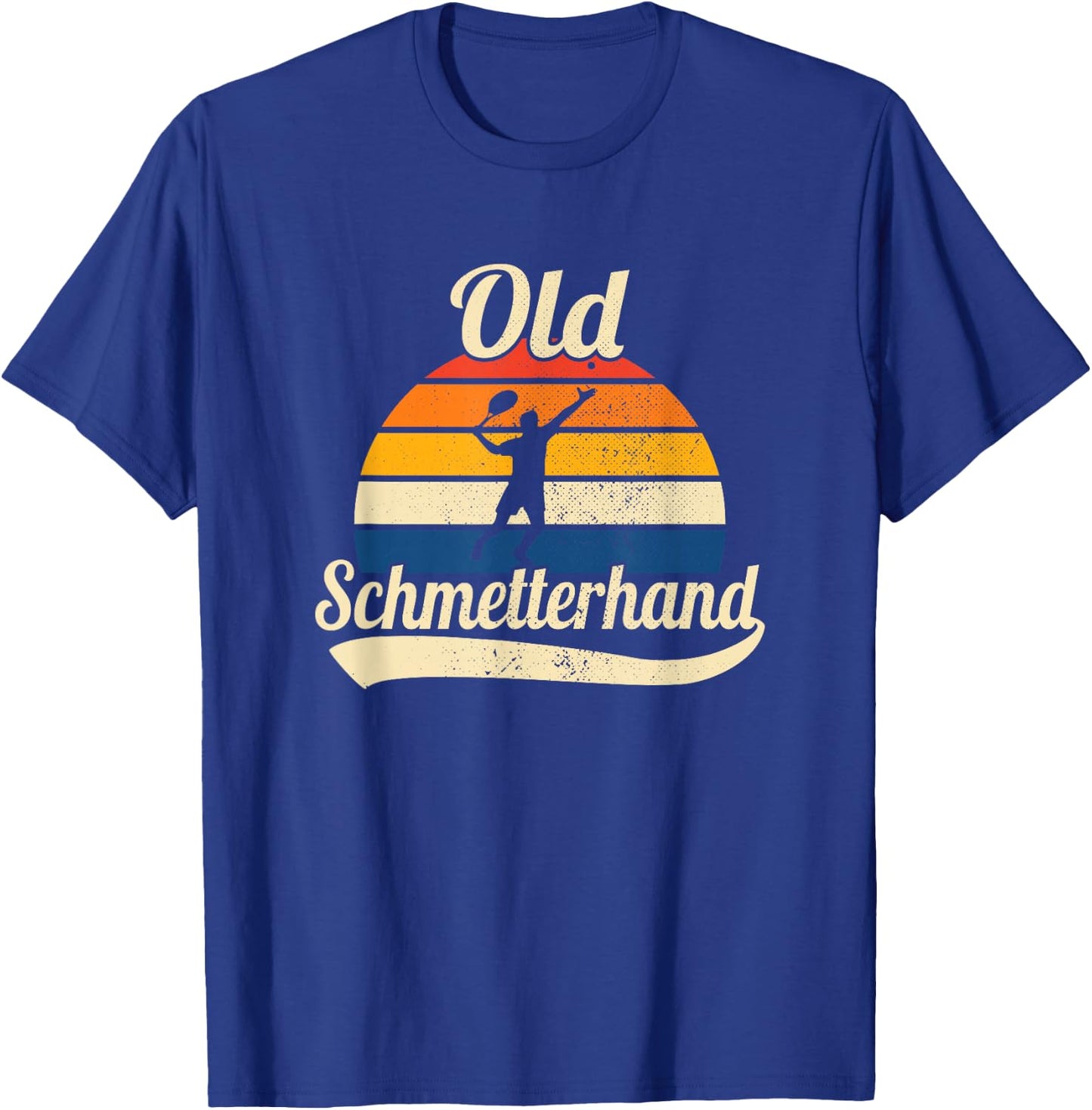 Old Butterfly Hand Retro Tennis , black T-Shirt - T-Shirt | Royal