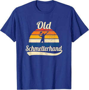 Old Butterfly Hand Retro Tennis , black T-Shirt - T-Shirt | Royal
