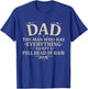 Dad The Man Who Has Everything Except A Full Head of Hair T-Shirt - T-Shirt | Royal