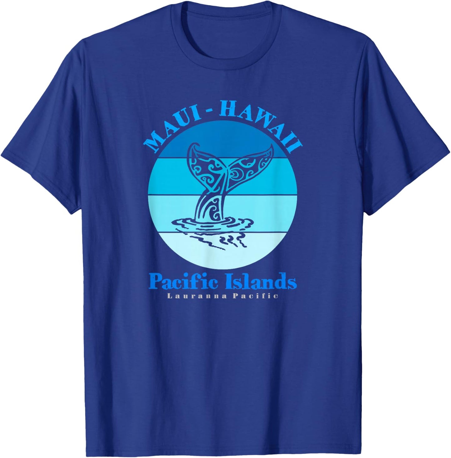 Maui Hawaii Ocean Whale Tail T-Shirt - T-Shirt | Royal