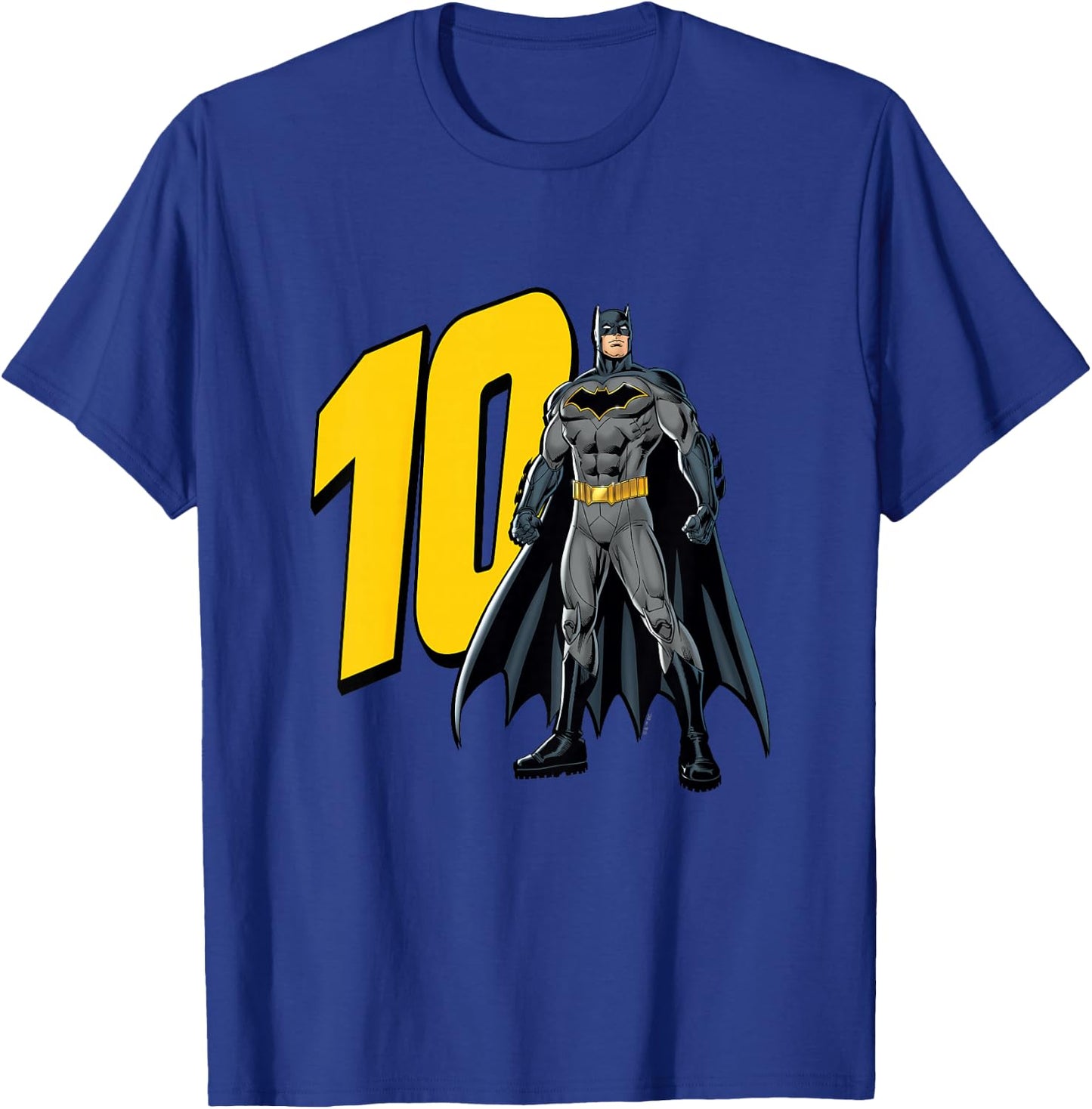 Kids Batman Super Hero 10th Birthday T-Shirt - T-Shirt | Royal