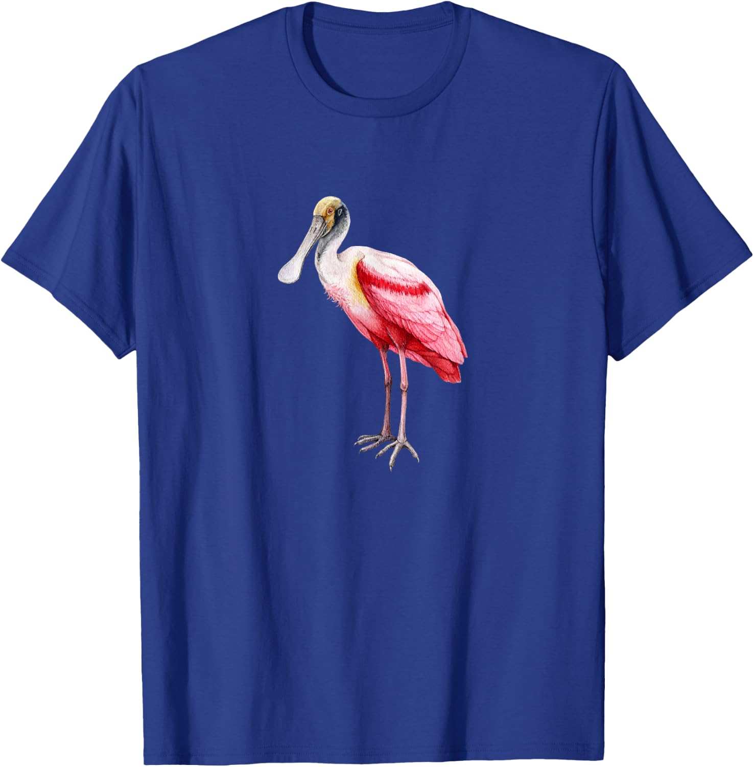 Roseate Spoonbill Ibis Wading Bird Pink Flamingo T-Shirt - T-Shirt | Royal
