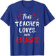 This Teacher Loves Her Bugs Ladybug Teacher T-Shirt - T-Shirt | Royal