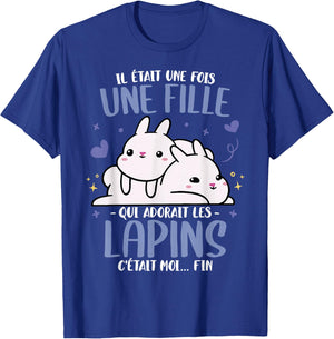Rabbit Il était une fois Femme Fille Humour Rabbits , Black, S T-Shirt - T-Shirt | Royal