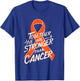 Leukemia Awareness Together We Are Stronger Orange Ribbon T-Shirt - T-Shirt | Royal