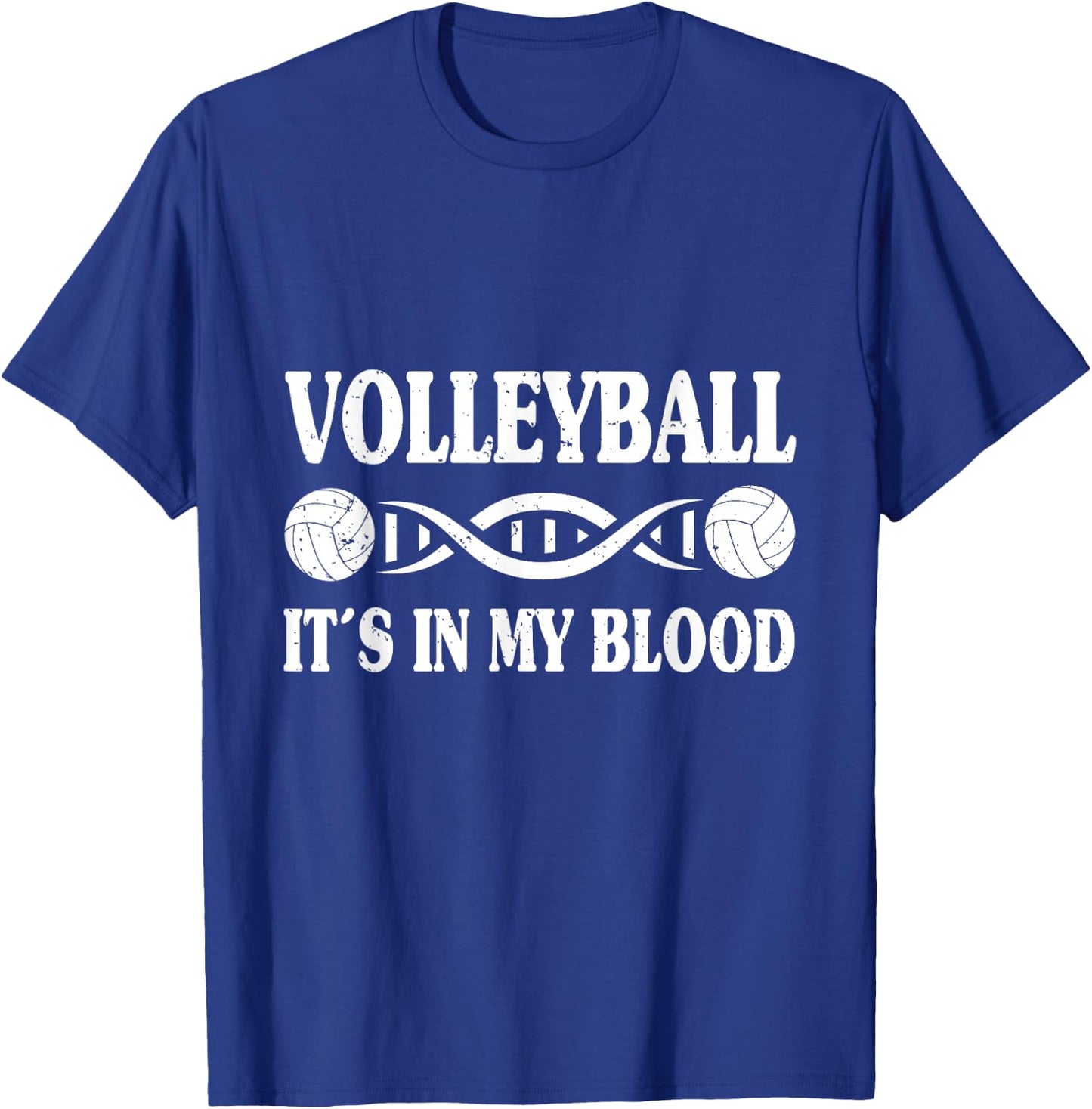 Volleyball In My Blood Volleyball Graphic T-Shirt - T-Shirt | Royal