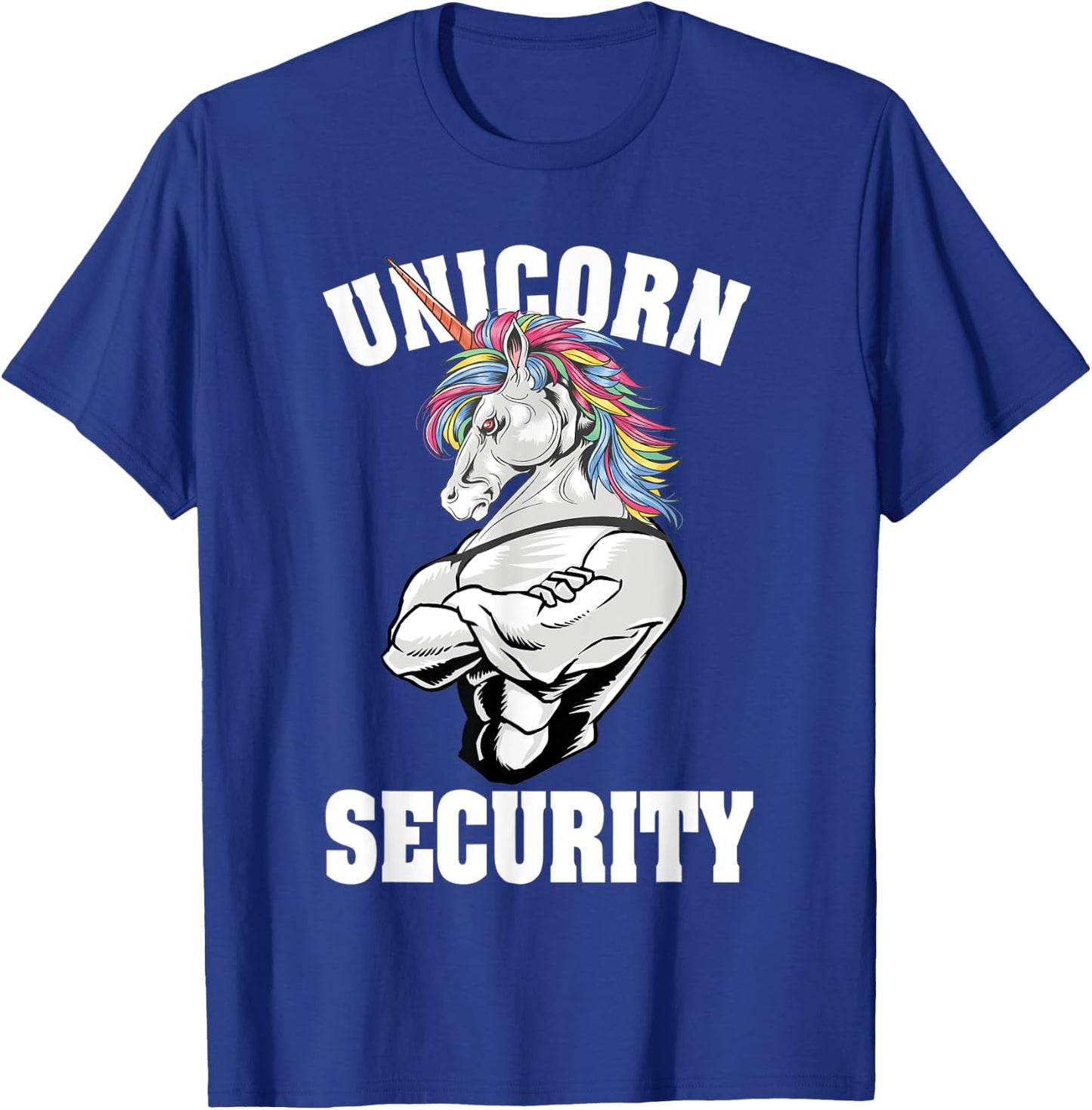 Unicorn Security Funny Costume Police Men Women Kids T-Shirt - T-Shirt | Royal