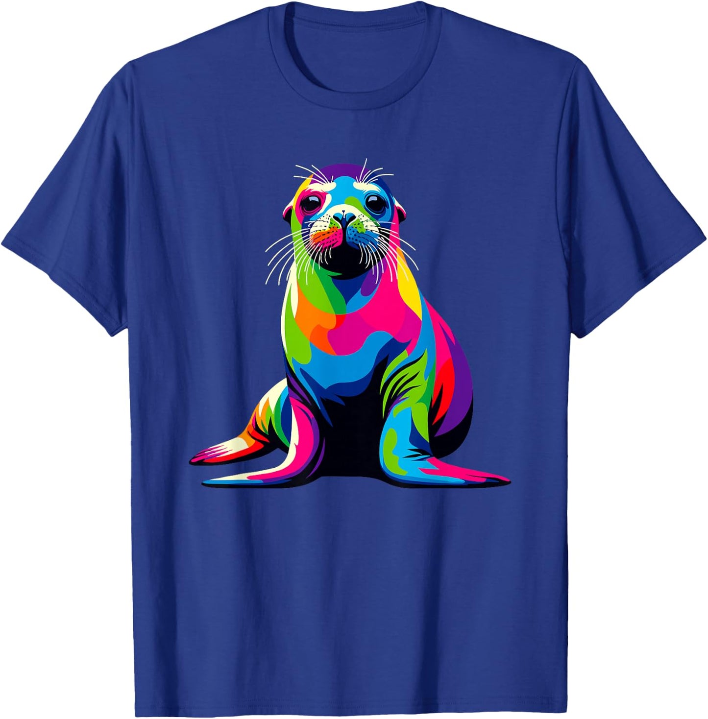 Colorful Pop Art Hawaiian Monk Seal Seals T-Shirt - T-Shirt | Royal