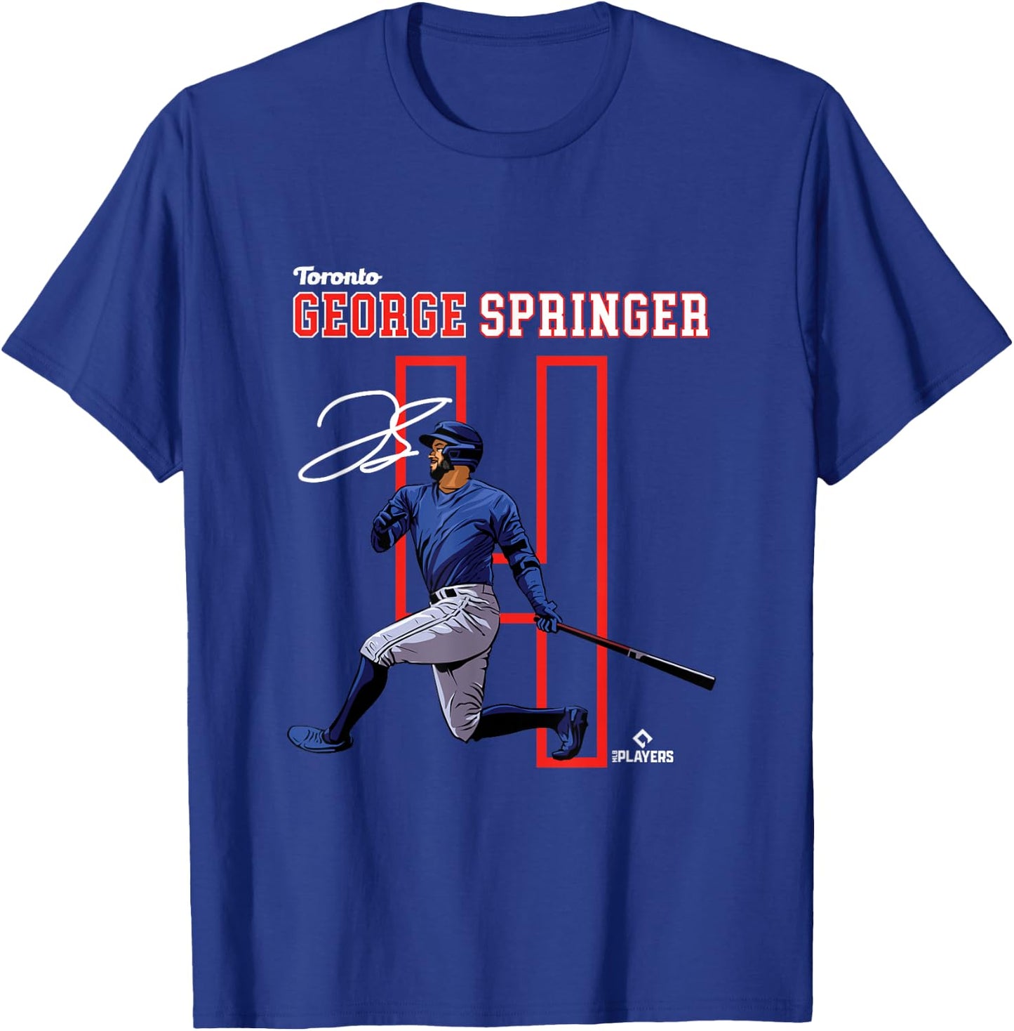 George Springer | Toronto Baseball Players | MLBGSR3004 T-Shirt - T-Shirt | Royal
