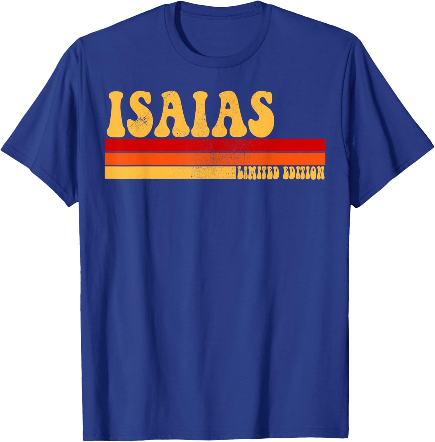 ISAIAS Name Personalized Idea Men Retro Vintage ISAIAS T-Shirt - T-Shirt | Royal