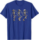 Skeleton Cowboys Line Dancing Humorous Halloween Holiday T-Shirt - T-Shirt | Royal