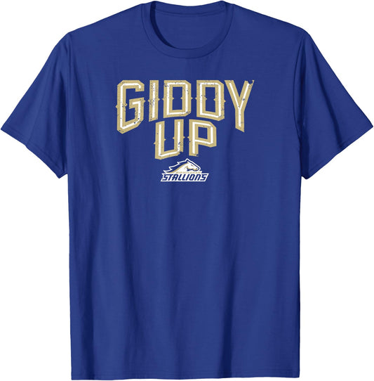 Birmingham Stallions UFL - Giddy Up - Birmingham Football T-Shirt - T-Shirt | Royal