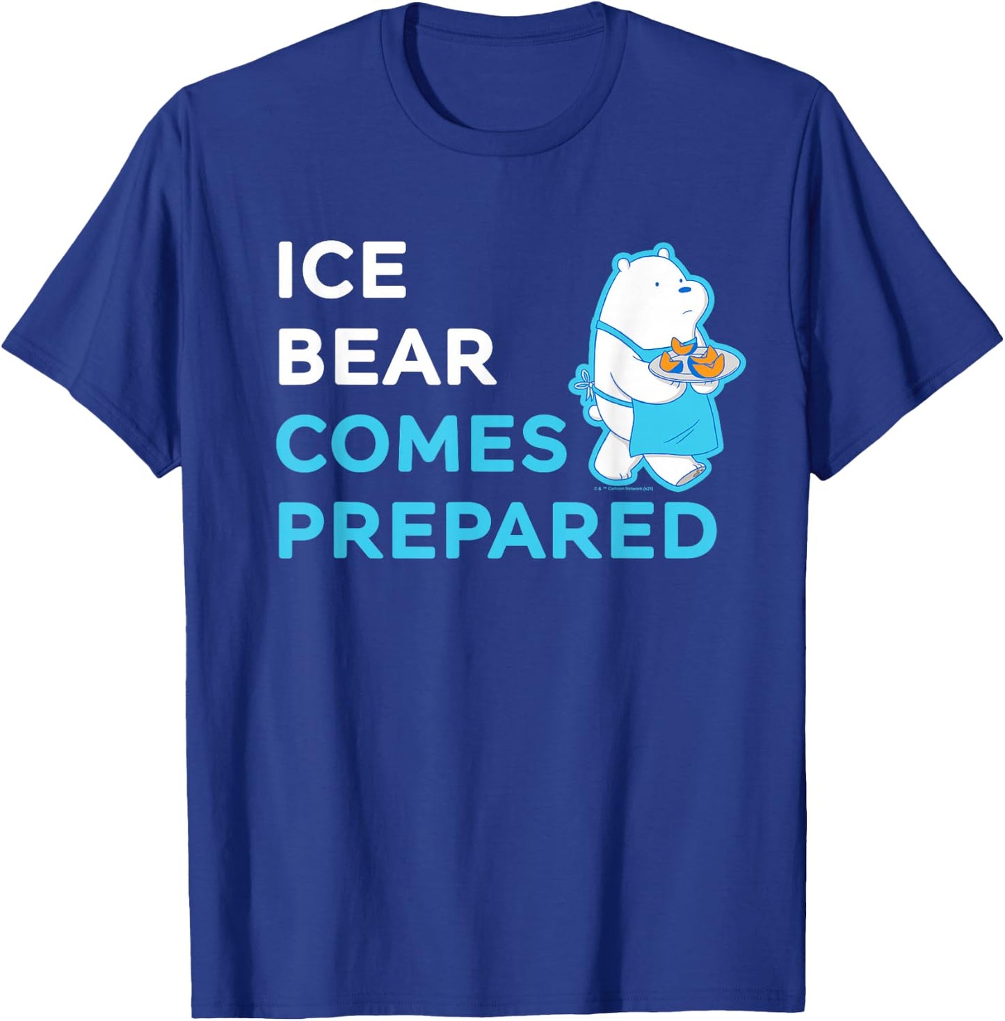 We Bare Bears Ice Bear Comes Prepared T-Shirt - T-Shirt | Royal