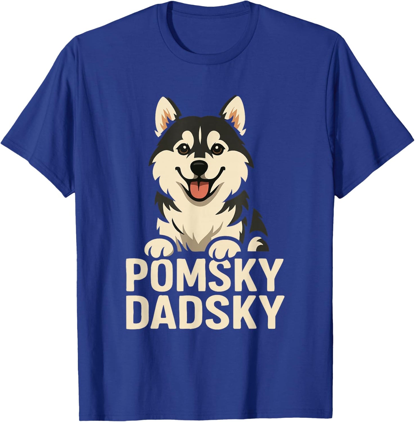 Pomsky dadsky Dog T-Shirt - T-Shirt | Royal
