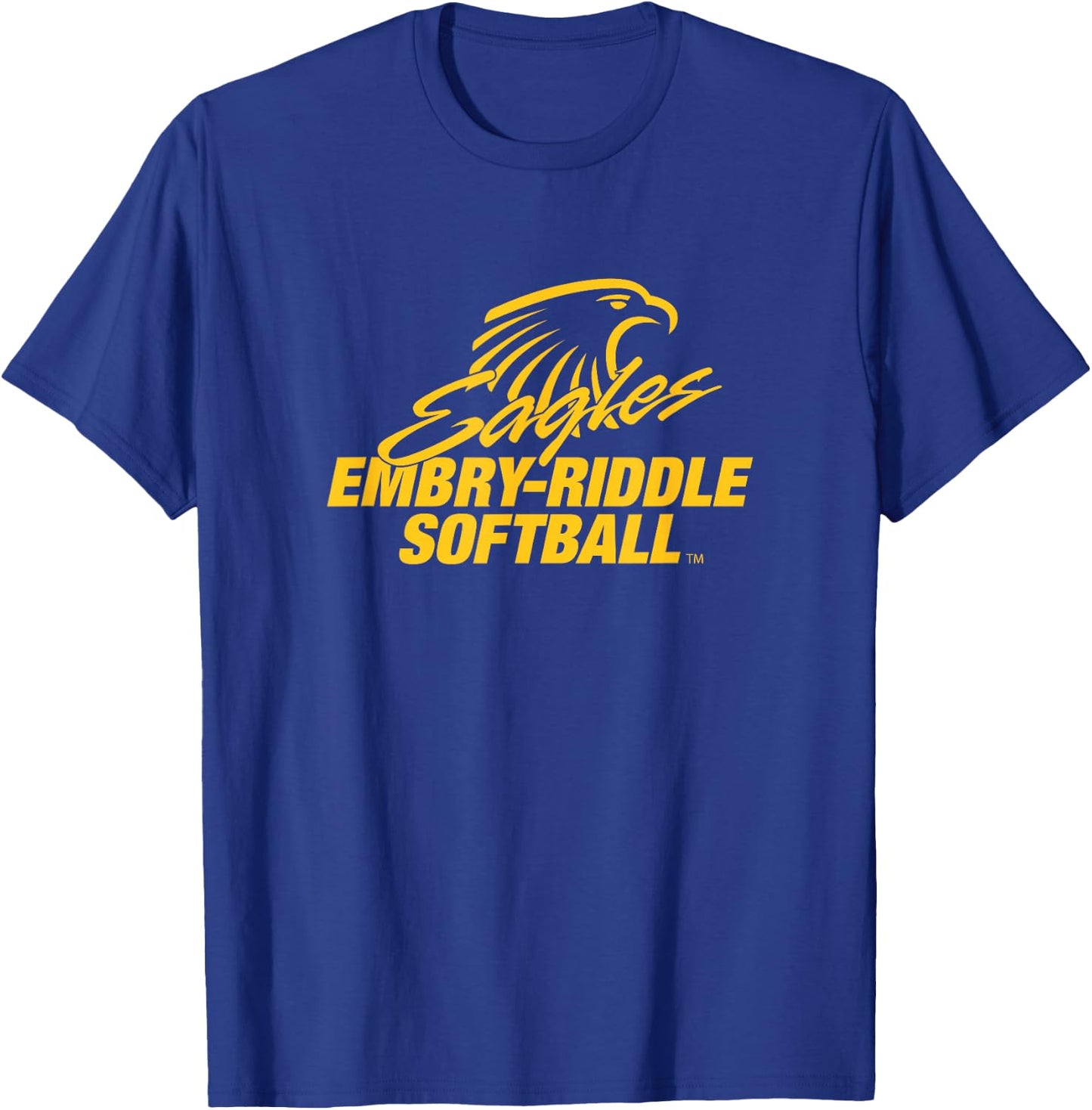 Embry-Riddle Aeronautical Eagles Softball Sports Fan T-Shirt - T-Shirt | Royal