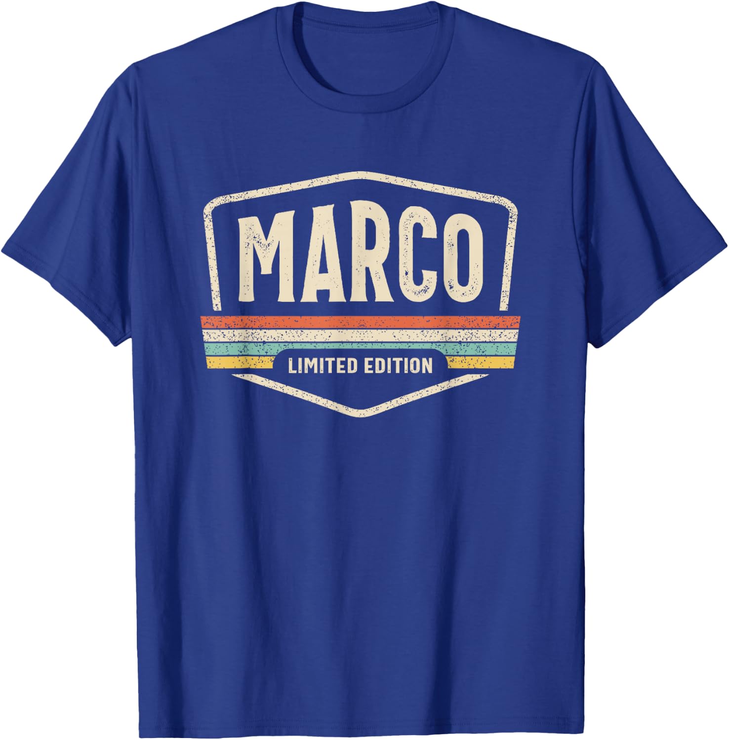 Marco Limited Edition Funny Name Personalised Marco , Black, S T-Shirt - T-Shirt | Royal