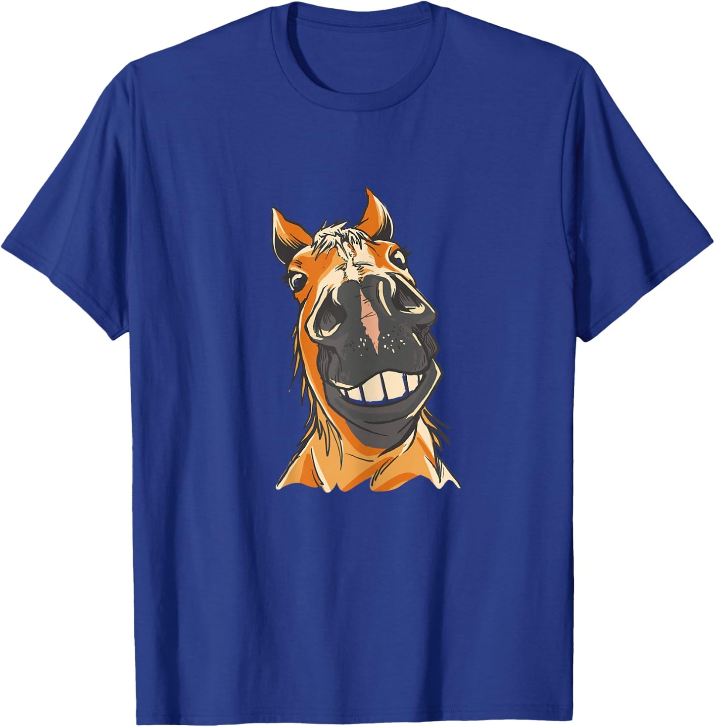 Braunes Pferd Lustiges Motiv Pferde Mädchen Stall und Reiten T-Shirt - T-Shirt | Royal