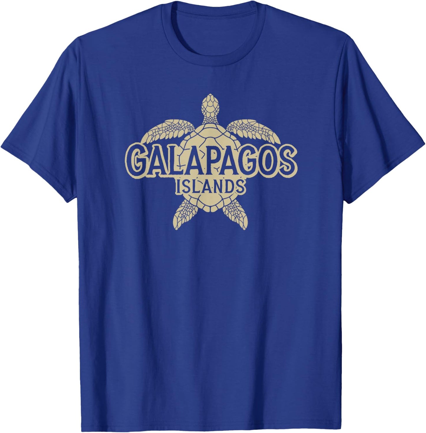 Galapagos Islands Shirt Vintage Sea Turtle Graphic Ecuador T-Shirt - T-Shirt | Royal