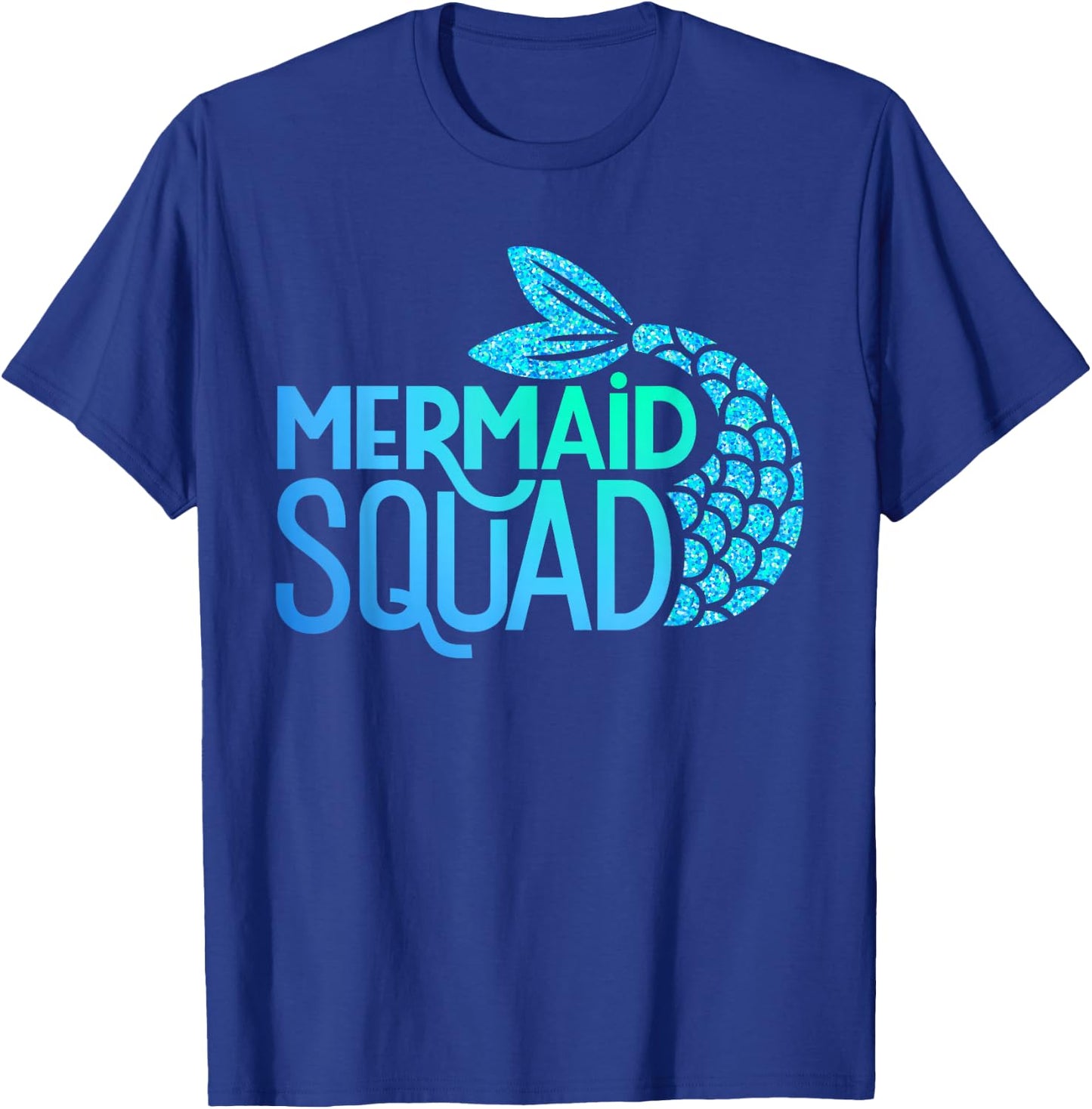 Mermaid Squad Birthday Matching T-Shirt - T-Shirt | Royal