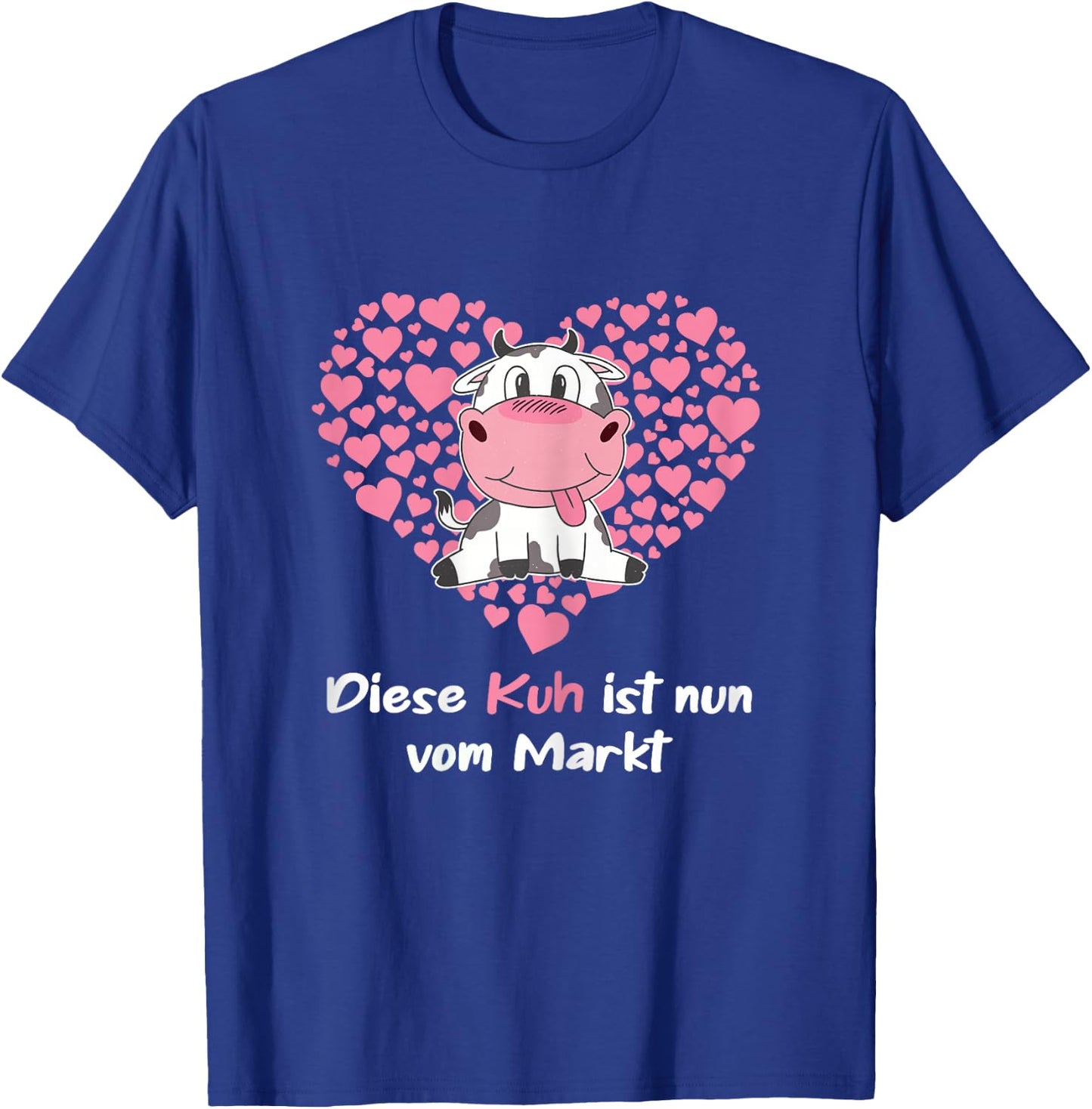 Damen Landwirtin Braut Outfit mit Kuh JGA T-Shirt - T-Shirt | Royal