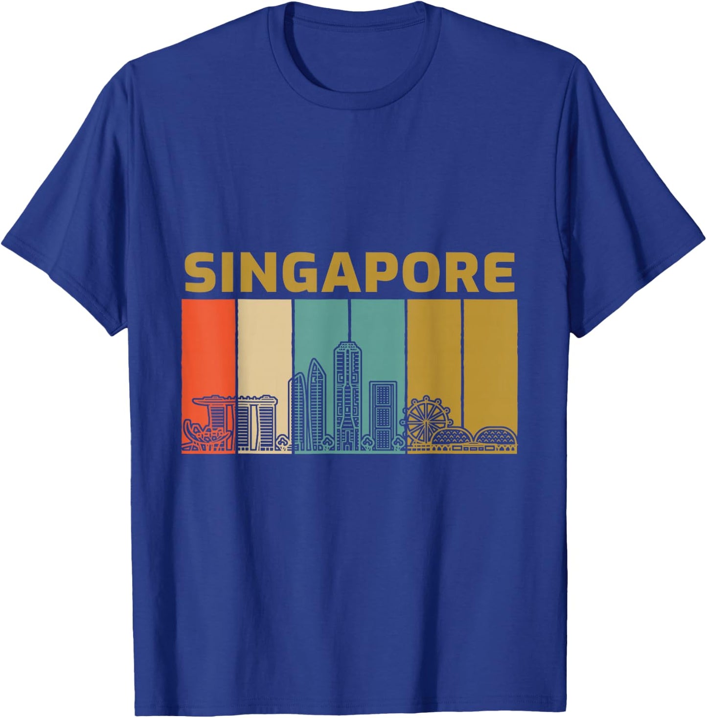 Amazing Singapore Skyline Love City T-Shirt - T-Shirt | Royal