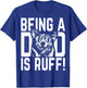 Being a Dad is Ruff Corgi Pup Dad T-Shirt - T-Shirt | Royal