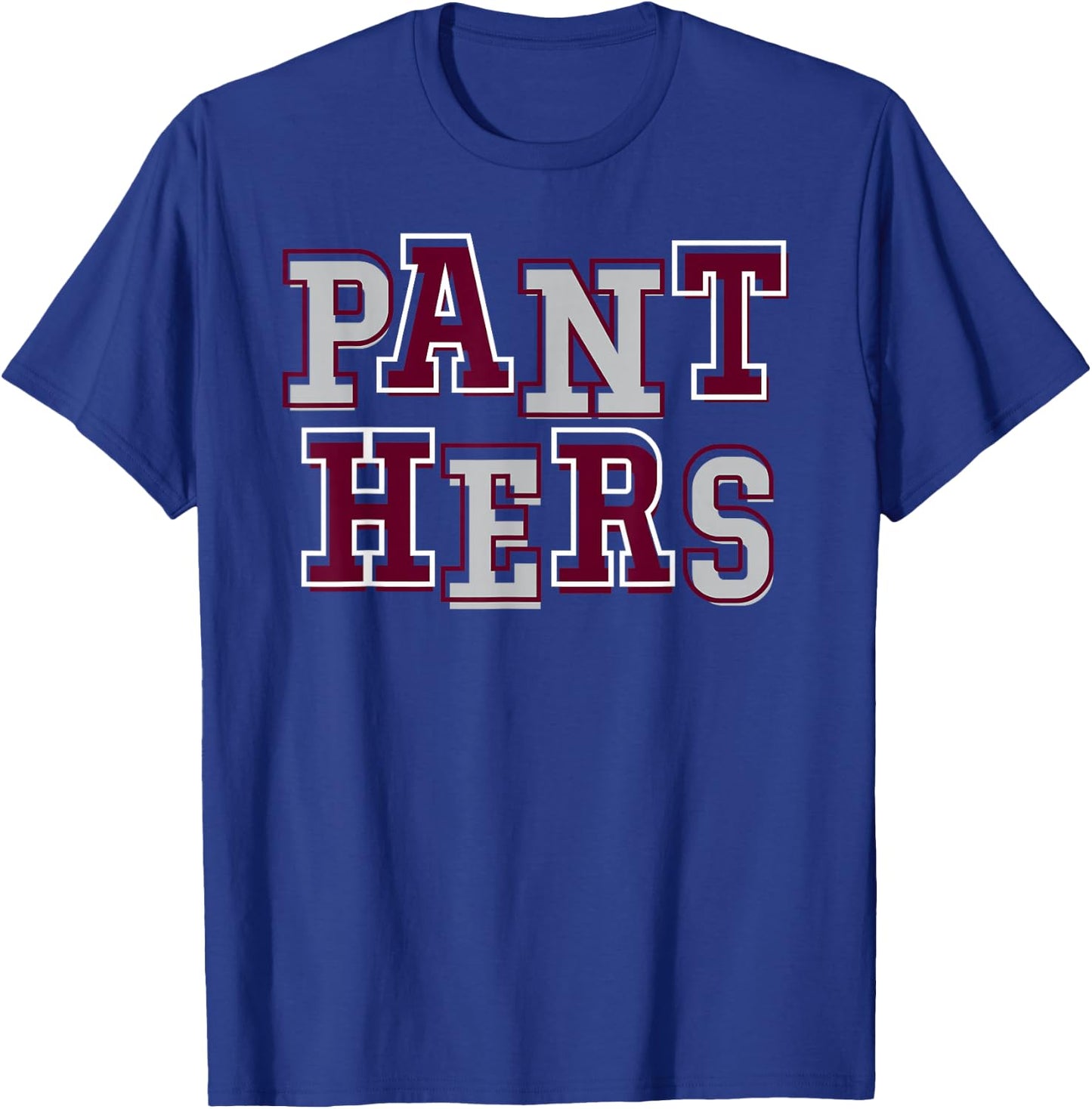Panthers School Spirit Maroon Panther Pride Mascot Panthers T-Shirt - T-Shirt | Royal