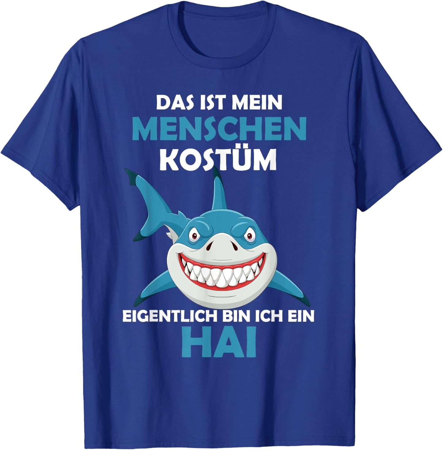 Shark Carnival Fish Costume Helau Fancy Dress Human Costume , black T-Shirt - T-Shirt | Royal