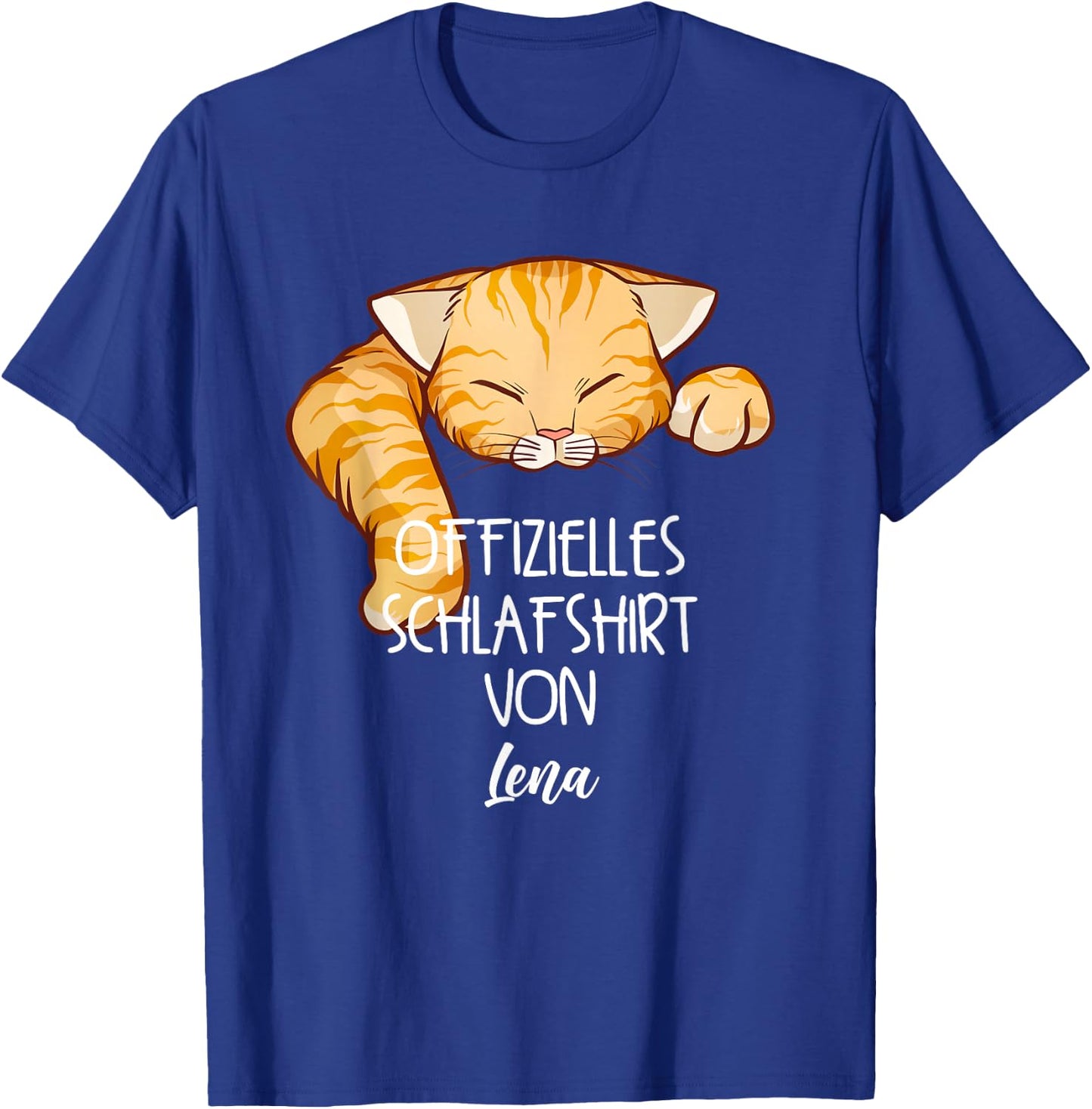 Offizielles Schlafshirt Von Lena Nachthemd Katzen T-Shirt - T-Shirt | Royal