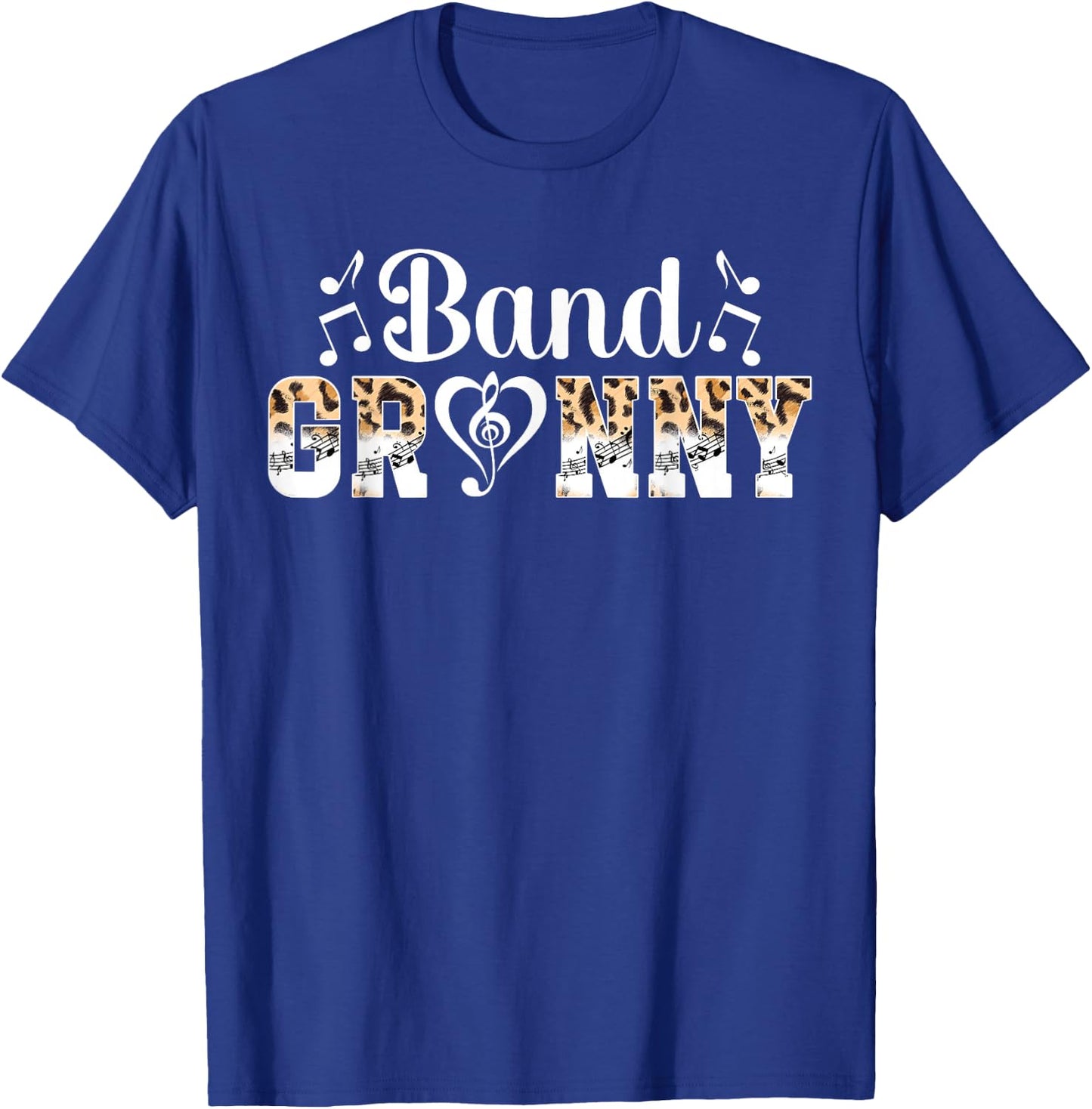 Band Granny Leopard Marching Band Granny Grandma T-Shirt - T-Shirt | Royal