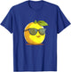 Funny Lemon Face with Sunglasses and Fun for Fruits Lovers T-Shirt - T-Shirt | Royal