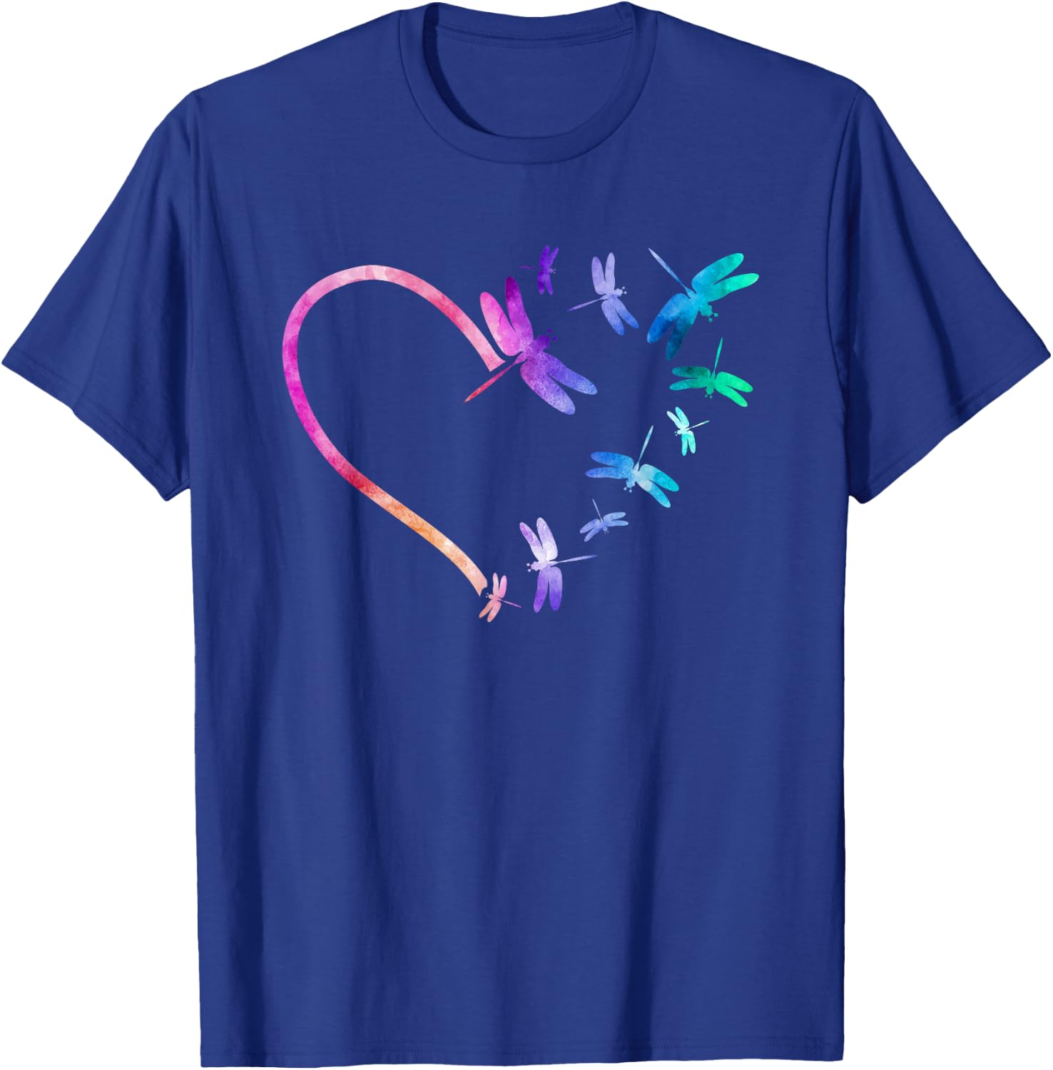 Dragonflies Heart Dragonfly Lover T-Shirt - T-Shirt | Royal