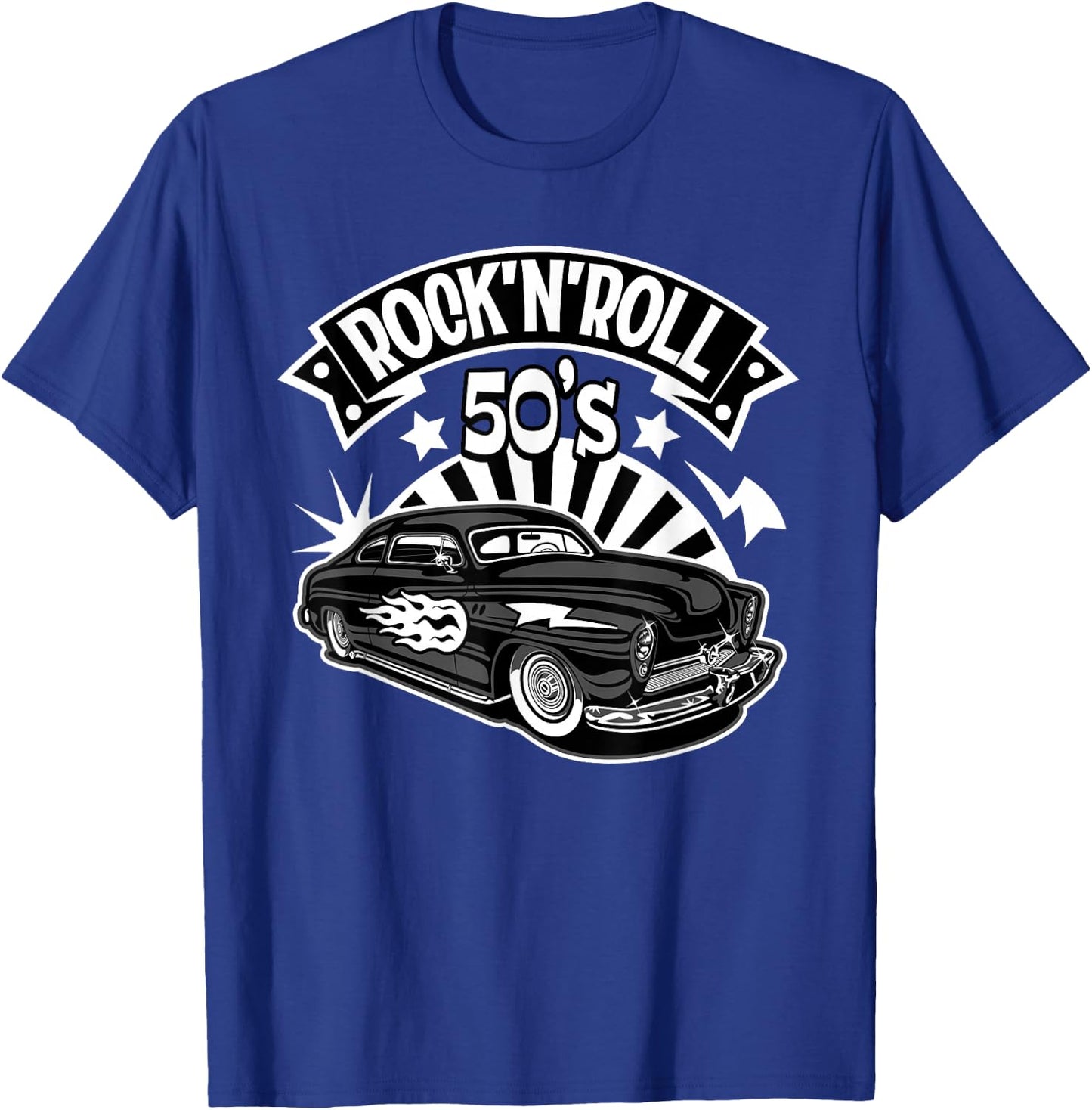 50s Rock and Roll Costumes 1950s Sock Hop Rockabilly Greaser T-Shirt - T-Shirt | Royal