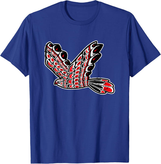 Red Tail Hawk Native American Tribal Bird Totem Birdwatcher T-Shirt - T-Shirt | Royal