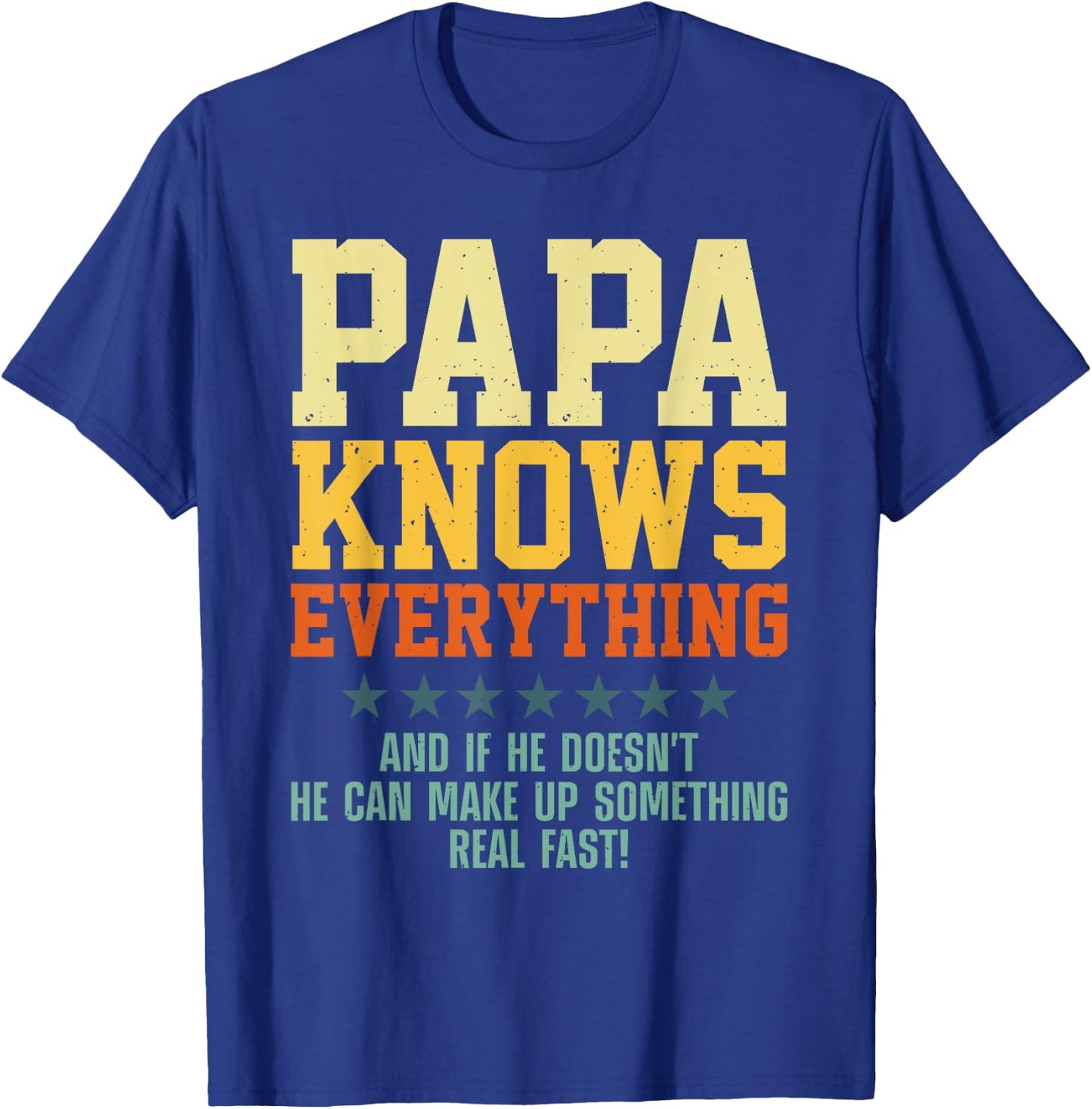 Best Papa Art For Grandpa From Grandkids Father's Day Papa T-Shirt - T-Shirt | Royal