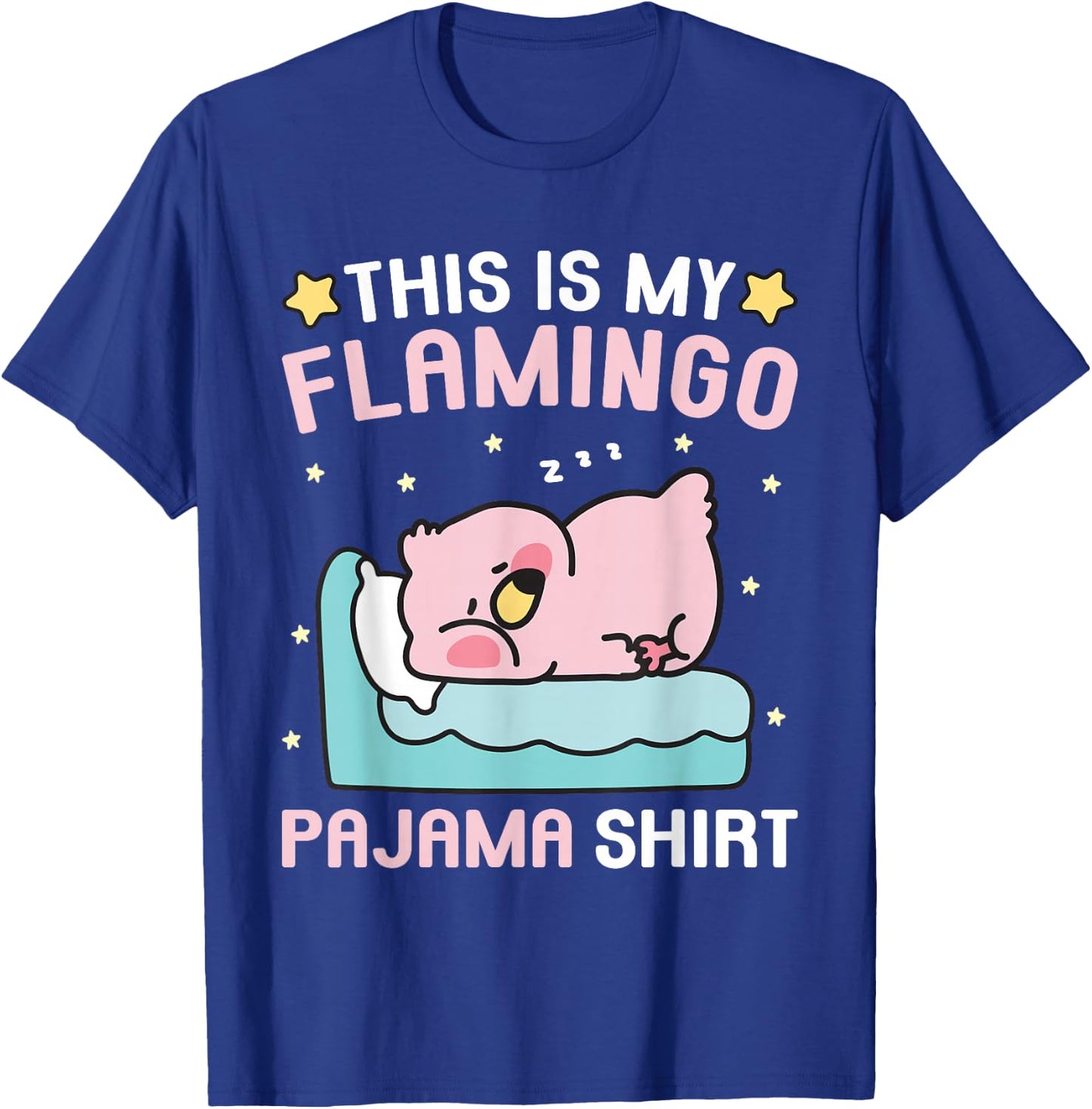 Cute PJ Teen Boys Girls PJs Funny This Is My Flamingo Pajama T-Shirt - T-Shirt | Royal