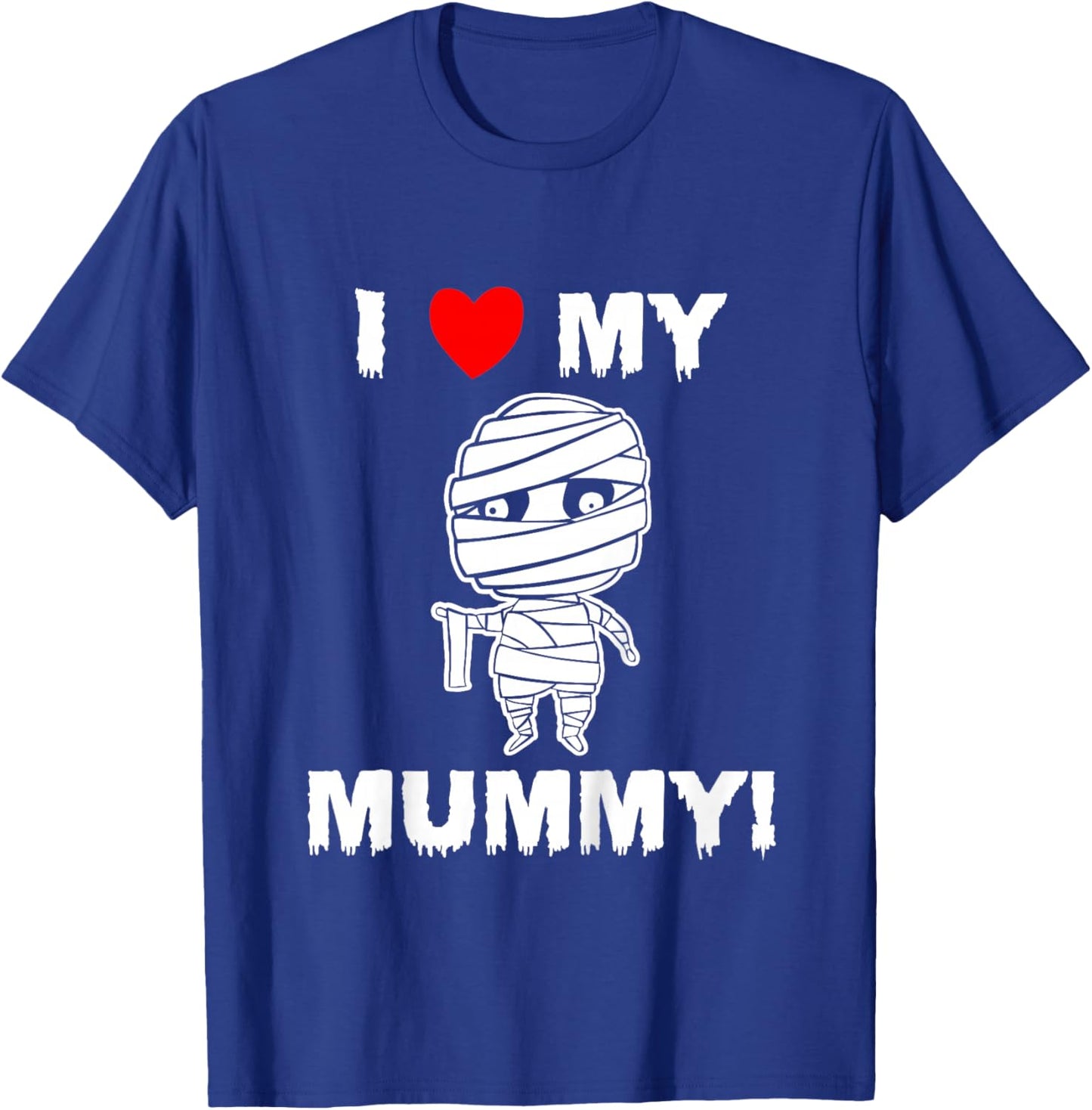 Kids Cute I Love My Mummy Funny Halloween T-Shirt - T-Shirt | Royal