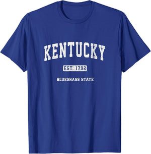 Kentucky KY Vintage Sports Design Retro Varsity T-Shirt - T-Shirt | Royal