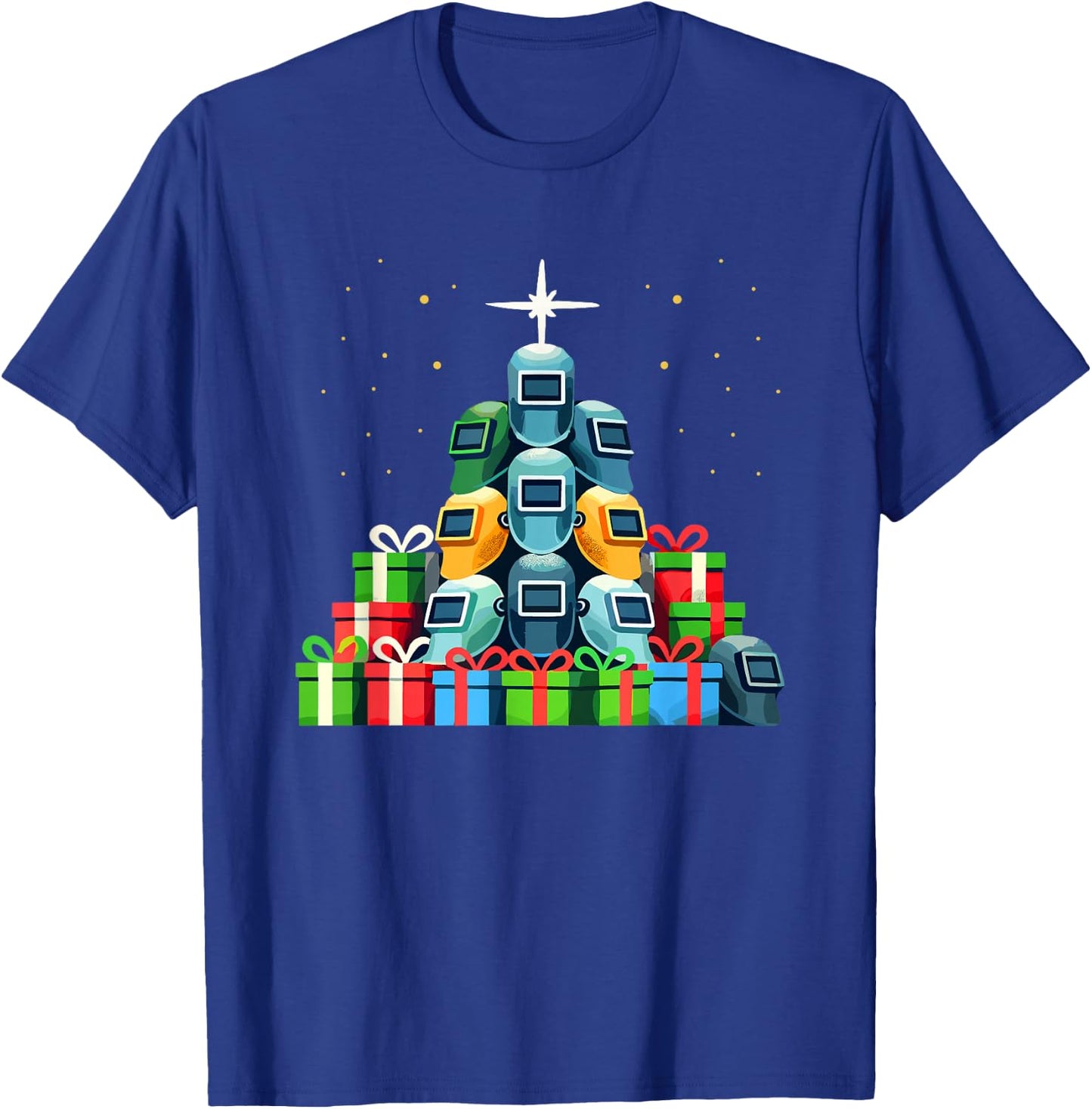 Christmas Tree Mig Welder Metal Weld Welding Welders T-Shirt - T-Shirt | Royal