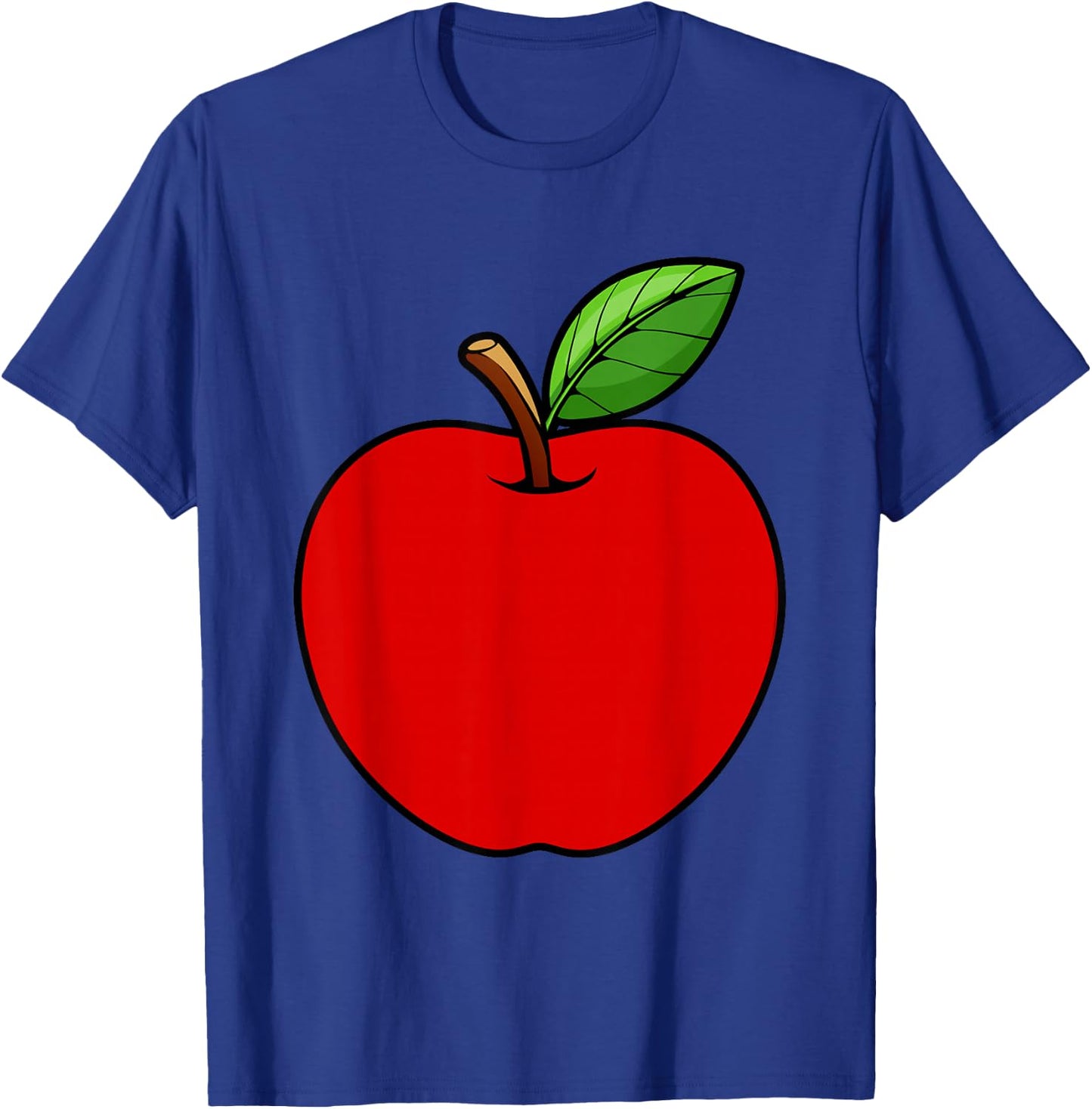 Cute Red Apple Design Women Kids Adult Apple Fruit T-Shirt - T-Shirt | Royal