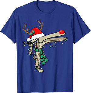 Christmas Speculum Reindeer Obgyn Nurse Santa Hat Nursing T-Shirt - T-Shirt | Royal