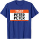 Peter Pumpkin Eater Couples Halloween Name Tag Costume T-Shirt - T-Shirt | Royal