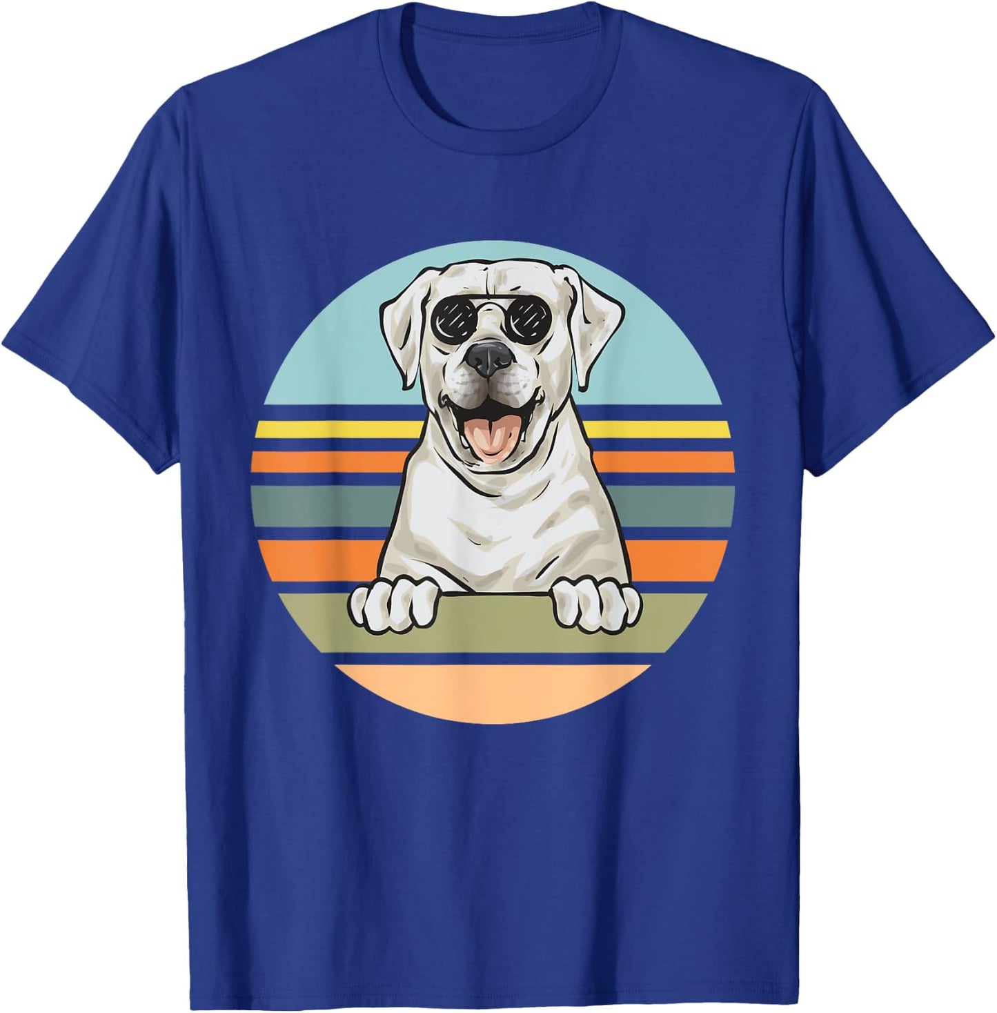 White Labrador Retriever With Sunglasses White Lab T-Shirt - T-Shirt | Royal