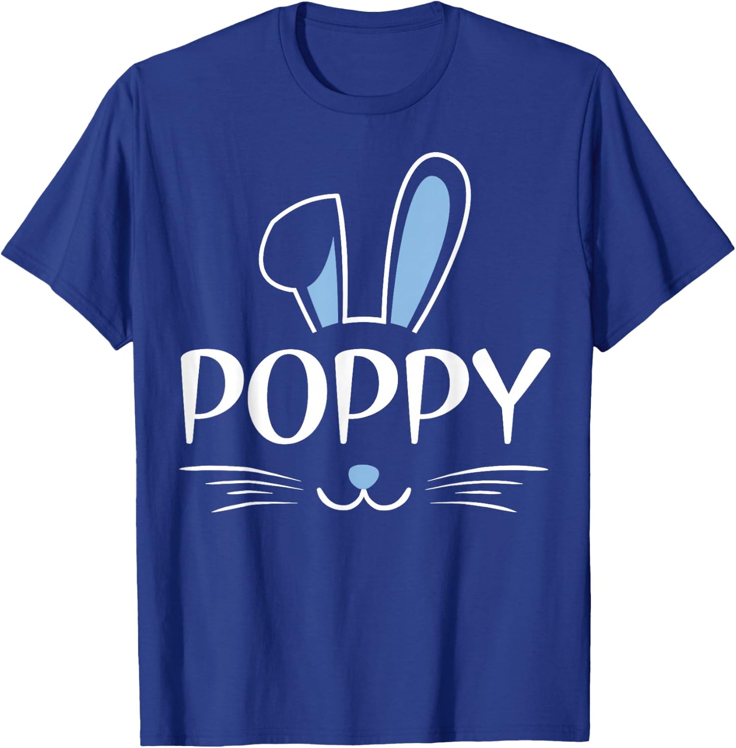 Poppy Bunny Face Family Father's Day Easter T-Shirt - T-Shirt | Royal
