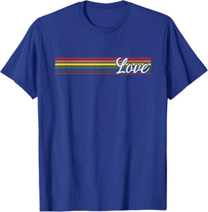 LGBT Pride Flag Rainbow Lesbian Transgender Homo T-Shirt - T-Shirt | Royal