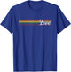 LGBT Pride Flag Rainbow Lesbian Transgender Homo T-Shirt - T-Shirt | Royal